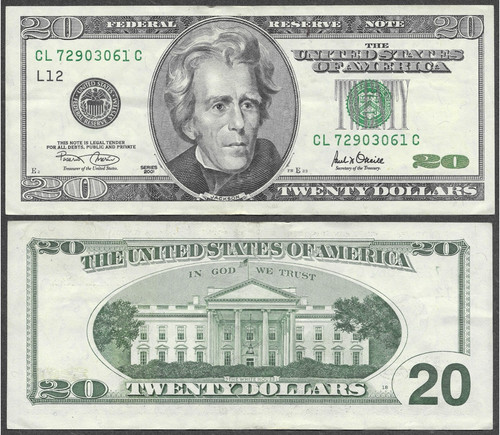 Banconota dollari 2001 - dollari,
