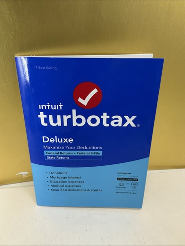 Turbotax deluxe 2022 federal - turbotax,