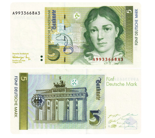 Banconota germania repubblica - germania,
