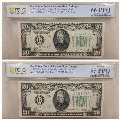 1934 federal reserve - $20,