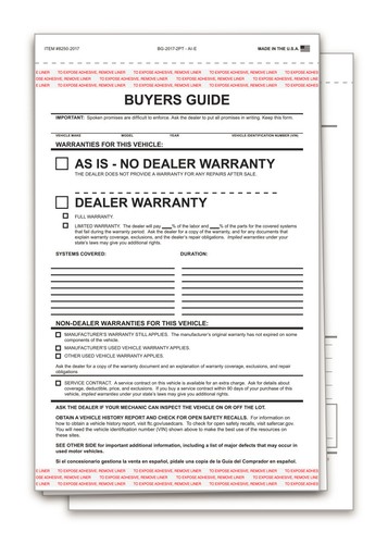 Part federal buyers - as, is