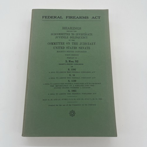 1965 federal firearms - firearms, act