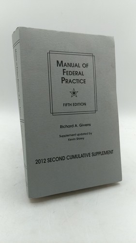 Manual federal practice - manual, of