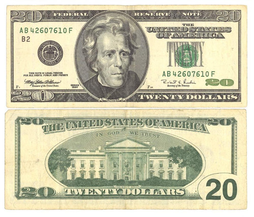 Grande banconota dollari - da, 20